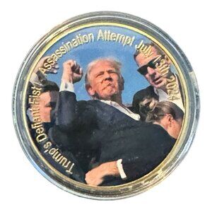 2024 President Donald Trump Assassination Commemorative Challenge Coin